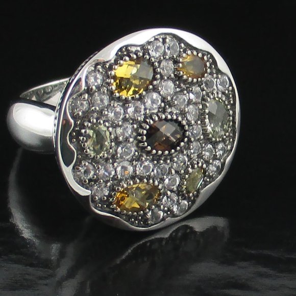 Sima K 3.07ct Shades of Quartz "Grecian" Ring - Picture 6 of 8